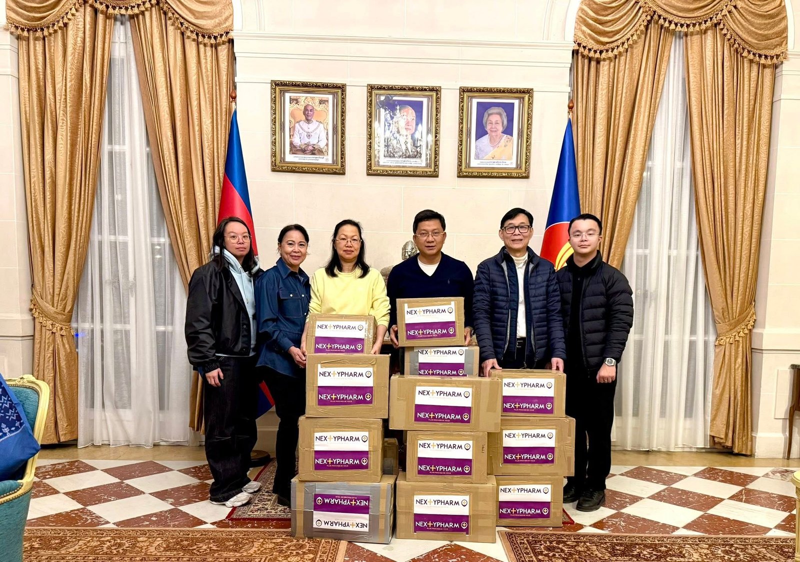 Un bel élan de solidarité du groupement NEXTYPHARM envers le Cambodge 🇰🇭